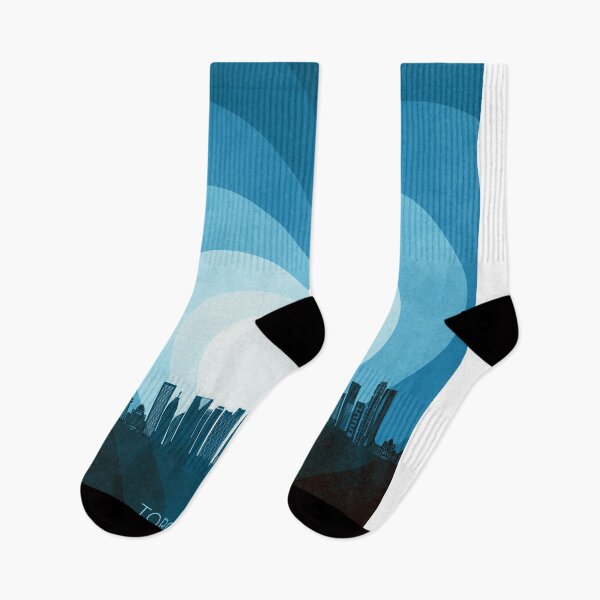 Item preview, Toronto Canada Skyline Hearts Blue designed and sold by ArtPrints.
