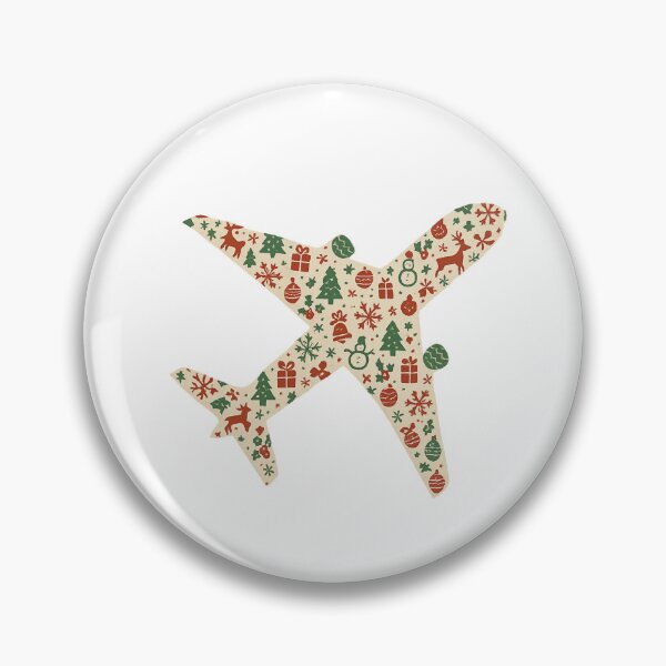 Artikelvorschau, Weihnachtliches Flugzeugmotiv | Festliche Luftfahrtkunst entworfen und verkauft von Aviator’s Gallery.