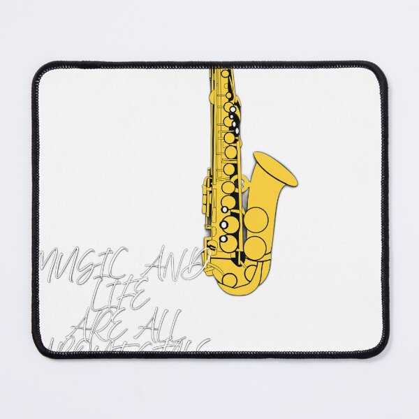 Item preview, Music and Life Are All About Style – Jazz Saxophone Quote Design designed and sold by Kemmie22.
