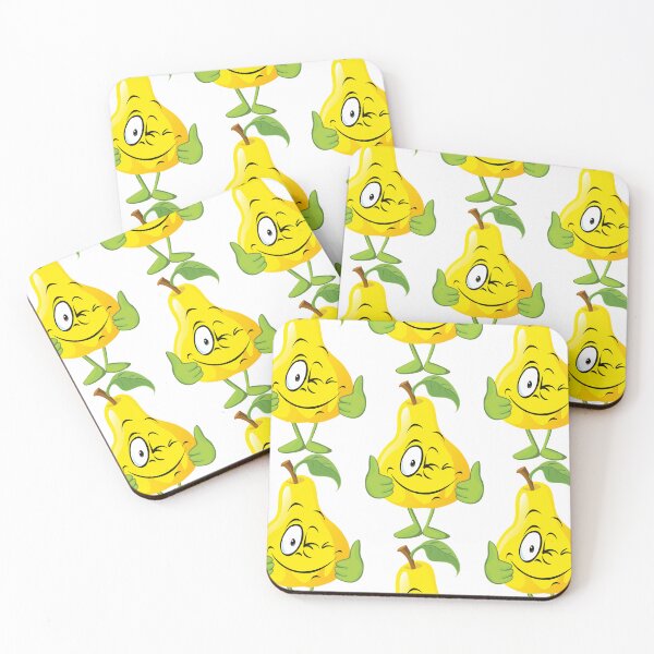 Item preview, Happy Pear Cartoon Character – Cute Fruit Illustration designed and sold by dnyl.