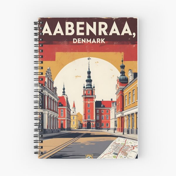 Item preview, Aabenraa Denmark 1950s Vintage Travel Tourism designed and sold by TravelersGems.