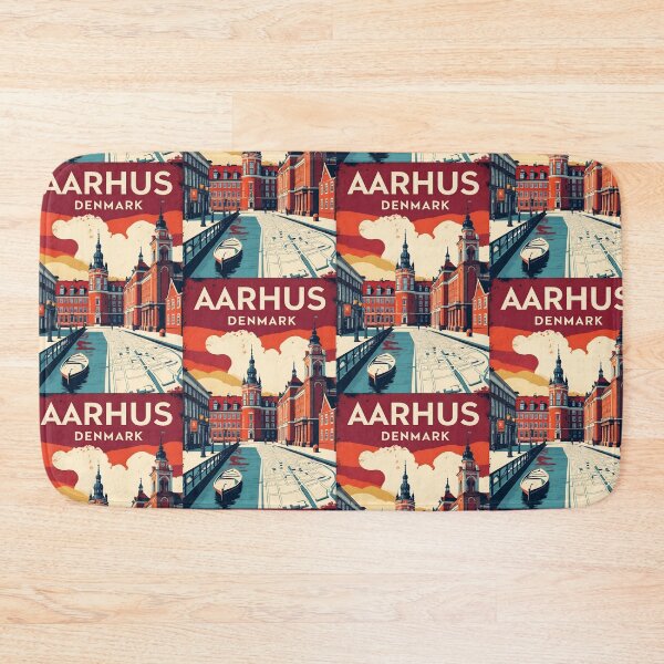 Item preview, Aarhus Denmark 1950s Vintage Travel Tourism designed and sold by TravelersGems.