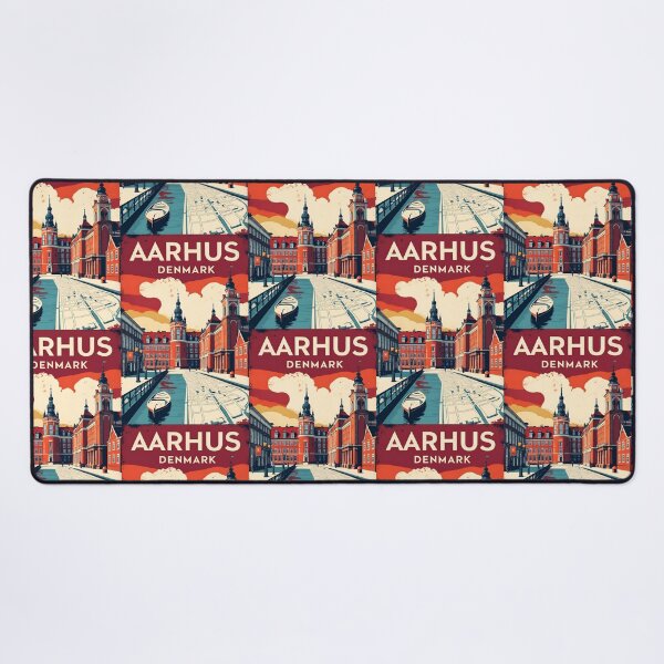 Item preview, Aarhus Denmark 1950s Vintage Travel Tourism designed and sold by TravelersGems.