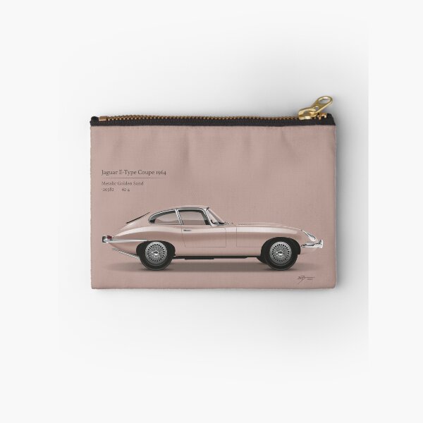 Item preview, 1964 E-Type Coupe, Metallic Golden Sand. designed and sold by Tunstall Illustration.