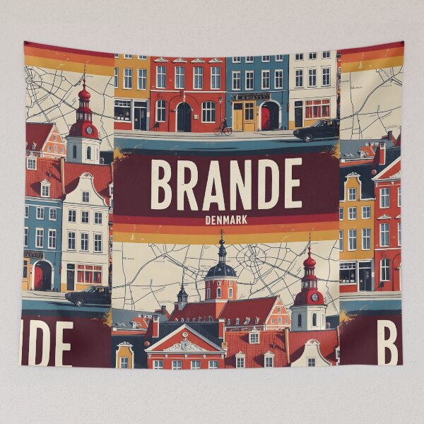 Item preview, Brande Denmark 1950s Vintage Travel Tourism designed and sold by TravelersGems.