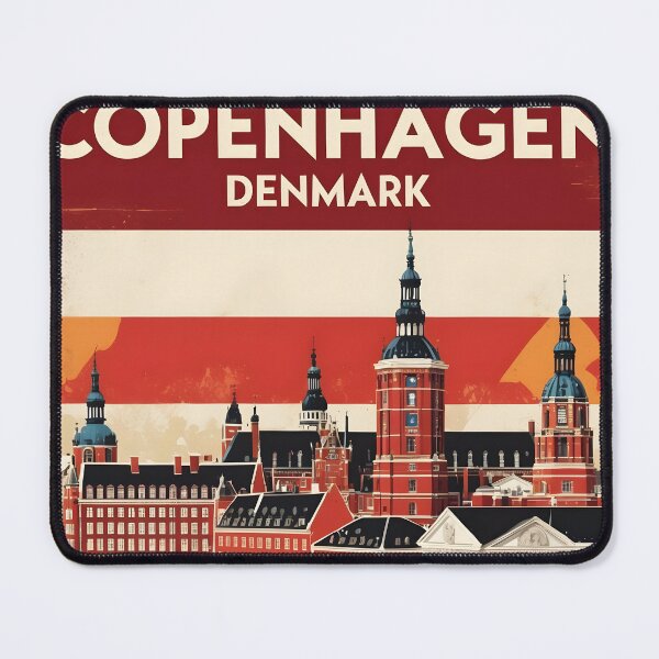 Item preview, Copenhagen Denmark 1950s Vintage Travel Tourism designed and sold by TravelersGems.