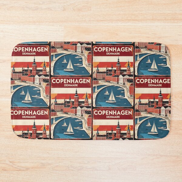 Item preview, Copenhagen Denmark 1950s Vintage Travel Tourism designed and sold by TravelersGems.