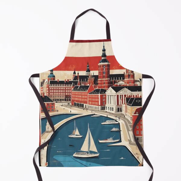 Item preview, Copenhagen Denmark 1950s Vintage Travel Tourism designed and sold by TravelersGems.