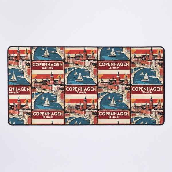 Item preview, Copenhagen Denmark 1950s Vintage Travel Tourism designed and sold by TravelersGems.