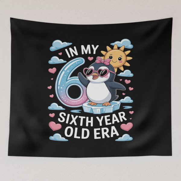 Item preview, Cute Penguin 6th Birthday In My 6 Year Old Era Fun Arctic designed and sold by LeeEvans222.