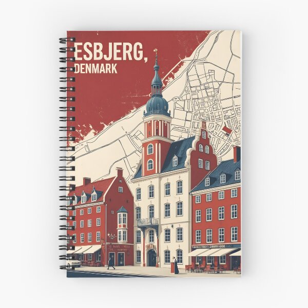 Item preview, Esbjerg Denmark 1950s Vintage Travel Tourism designed and sold by TravelersGems.