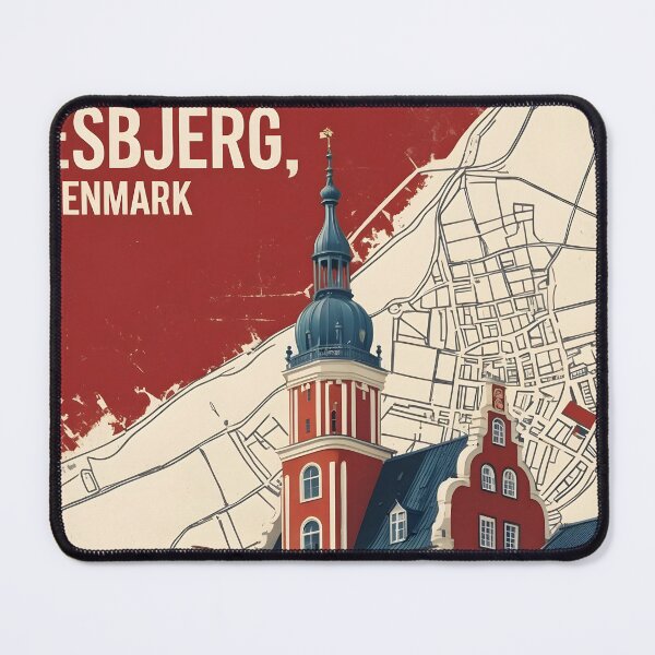 Item preview, Esbjerg Denmark 1950s Vintage Travel Tourism designed and sold by TravelersGems.