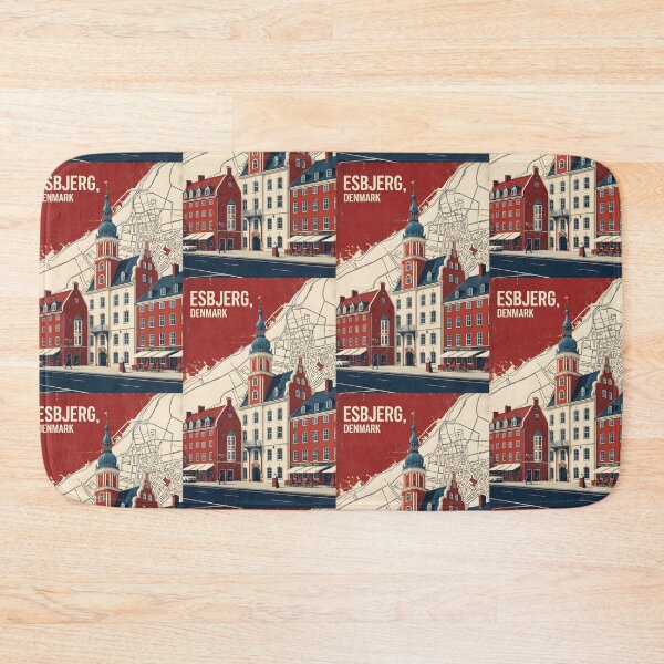 Item preview, Esbjerg Denmark 1950s Vintage Travel Tourism designed and sold by TravelersGems.