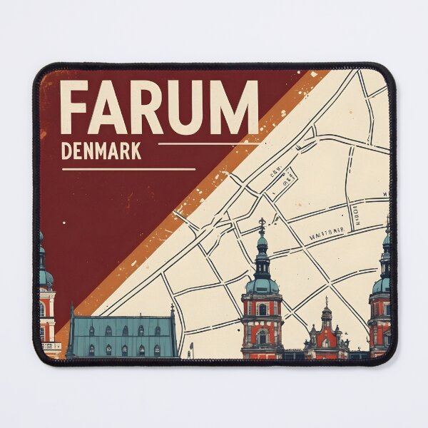Item preview, Farum Denmark 1950s Vintage Travel Tourism designed and sold by TravelersGems.
