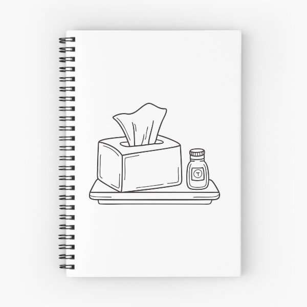 Item preview, A tissue box beside a medicine bottle designed and sold by rasagamastore.