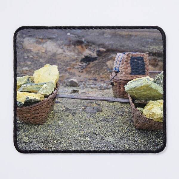 Item preview, Yellow sulfur and woven baskets of Javanese miners designed and sold by franck380.