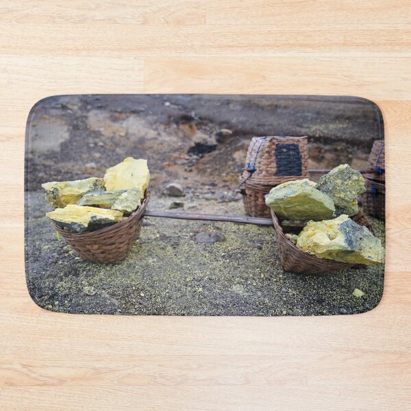 Item preview, Yellow sulfur and woven baskets of Javanese miners designed and sold by franck380.