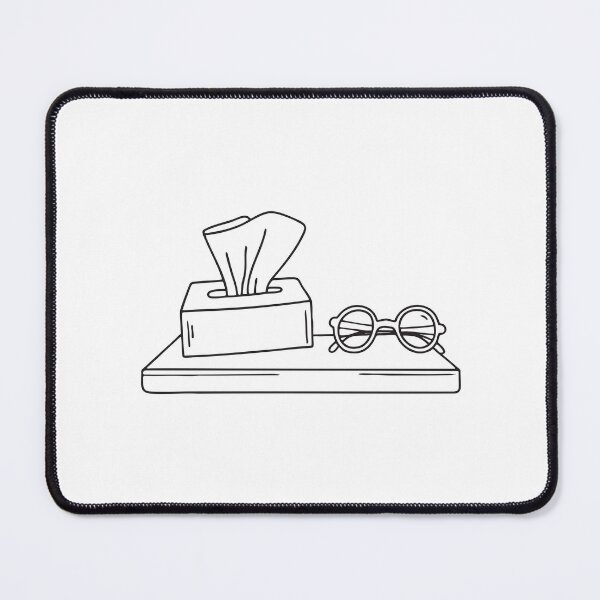 Item preview, A tissue box beside a pair of glasses on a nightstand designed and sold by rasagamastore.