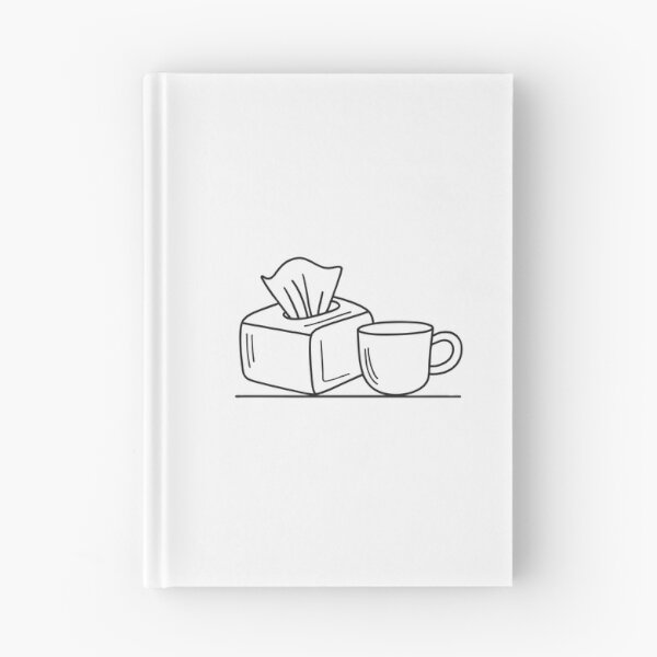 Item preview, A tissue box crumpled beside a used teacup on a desk designed and sold by rasagamastore.