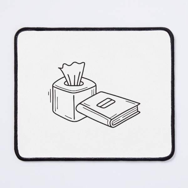 Item preview, A tissue box laying near a diary designed and sold by rasagamastore.