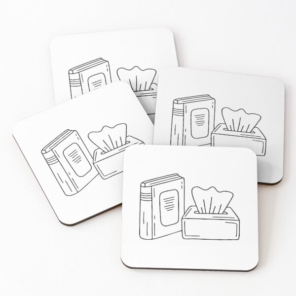 Item preview, A tissue box near a book on a table designed and sold by rasagamastore.