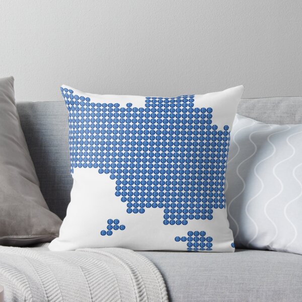 Item preview, Blue Rhinestone Ukraine designed and sold by TheIconSmith.