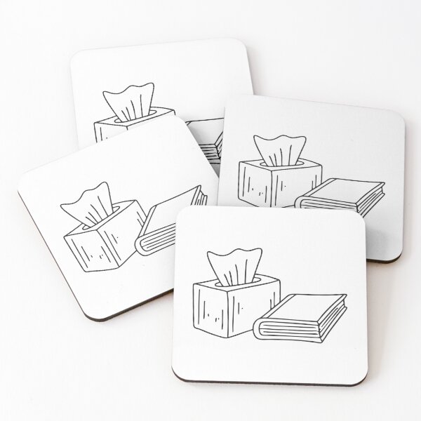 Item preview, A tissue box near a book designed and sold by rasagamastore.