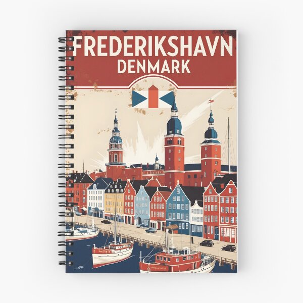 Item preview, Frederikshavn Denmark 1950s Vintage Travel Tourism designed and sold by TravelersGems.