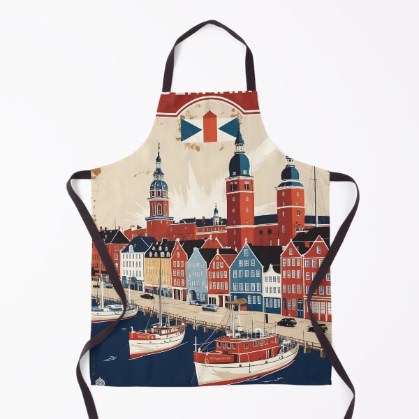 Item preview, Frederikshavn Denmark 1950s Vintage Travel Tourism designed and sold by TravelersGems.