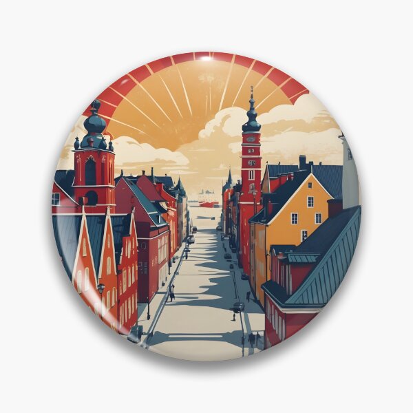 Item preview, Frederiksvaerk Denmark 1950s Vintage Travel Tourism designed and sold by TravelersGems.