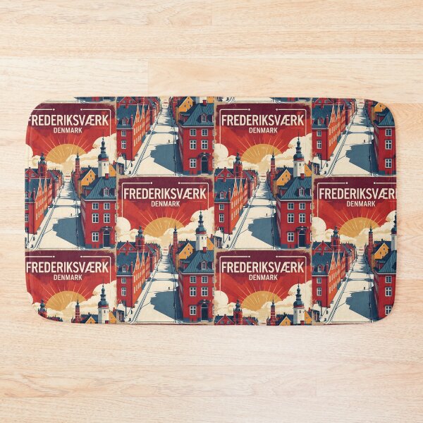 Item preview, Frederiksvaerk Denmark 1950s Vintage Travel Tourism designed and sold by TravelersGems.