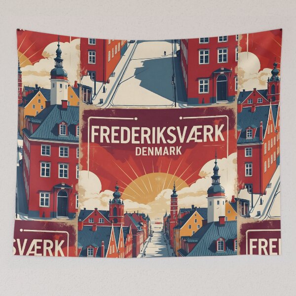 Item preview, Frederiksvaerk Denmark 1950s Vintage Travel Tourism designed and sold by TravelersGems.