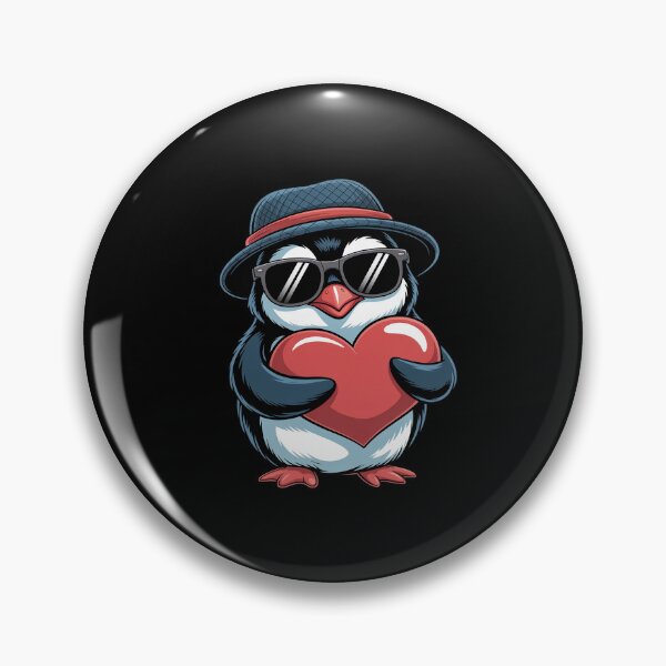 Item preview, Cute Penguin Heart Valentines Day Penguin Hugging Heart designed and sold by LeeEvans222.