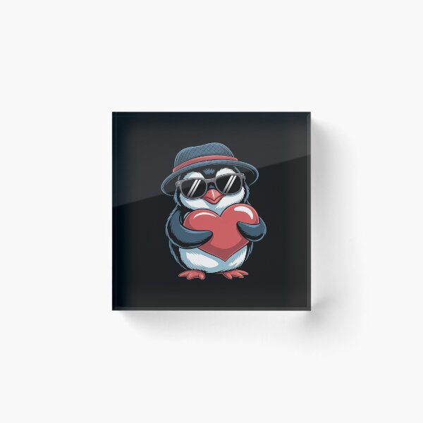 Item preview, Cute Penguin Heart Valentines Day Penguin Hugging Heart designed and sold by LeeEvans222.