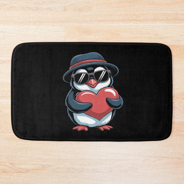 Item preview, Cute Penguin Heart Valentines Day Penguin Hugging Heart designed and sold by LeeEvans222.