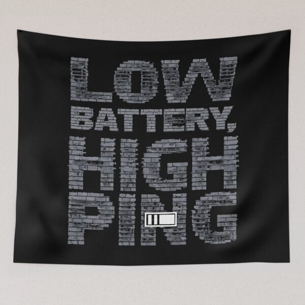 Item preview, Low Battery, High Ping designed and sold by ShirtHatch.
