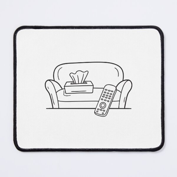 Item preview, A tissue box near a remote control on a couch designed and sold by rasagamastore.