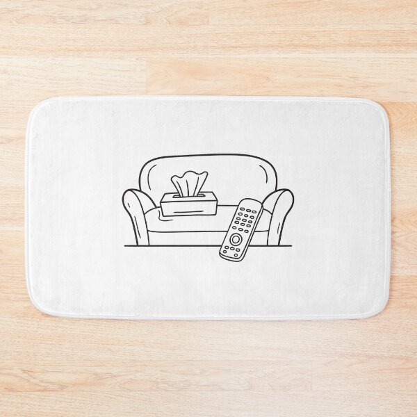 Item preview, A tissue box near a remote control on a couch designed and sold by rasagamastore.