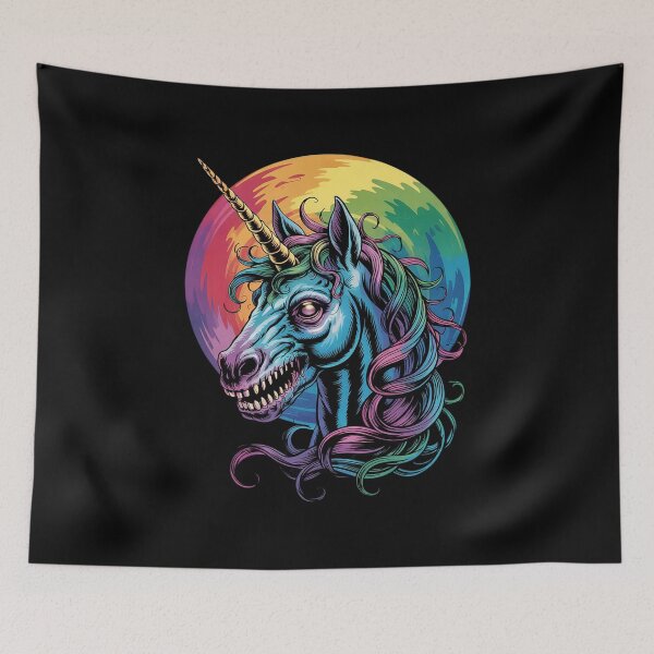 Item preview, Zombie Unicorn Unicorn Halloween  designed and sold by HuValverdeArt.