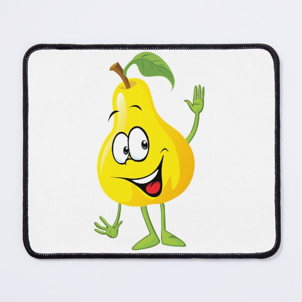 Item preview, Happy Pear Cartoon Character – Cute Fruit Illustration designed and sold by dnyl.