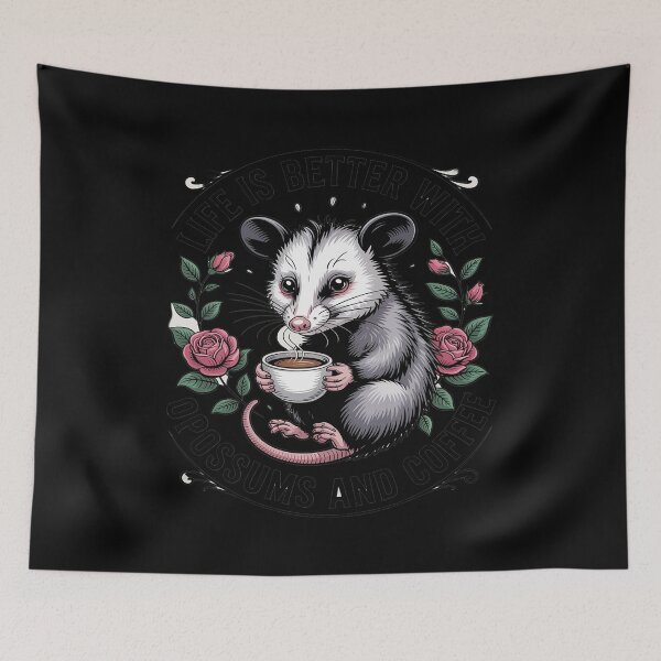 Item preview, Cute Possum Coffee Lover designed and sold by LeeEvans222.