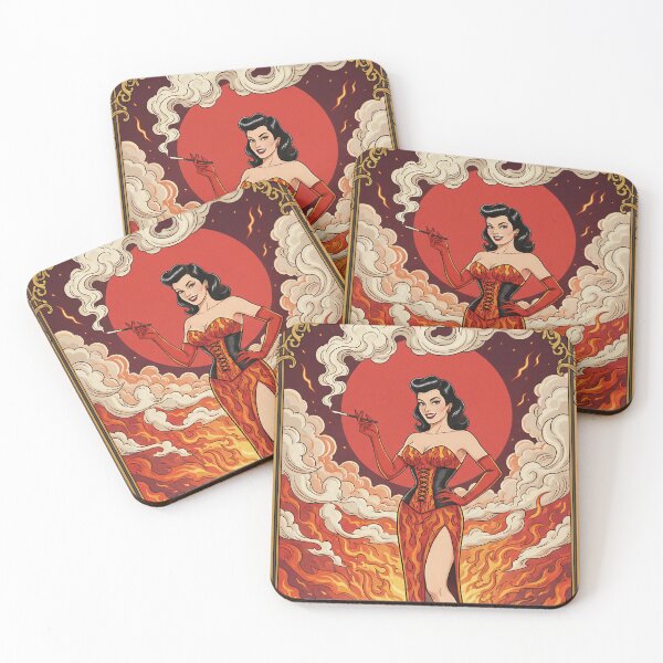 Item preview, Blaze of Glory Bettie Retro Pin-Up Fire Queen. designed and sold by Spark2Seduction.