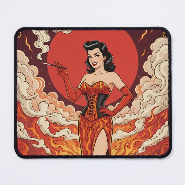 Item preview, Blaze of Glory Bettie Retro Pin-Up Fire Queen. designed and sold by Spark2Seduction.