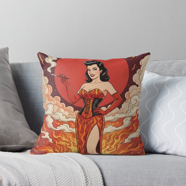 Item preview, Blaze of Glory Bettie Retro Pin-Up Fire Queen. designed and sold by Spark2Seduction.
