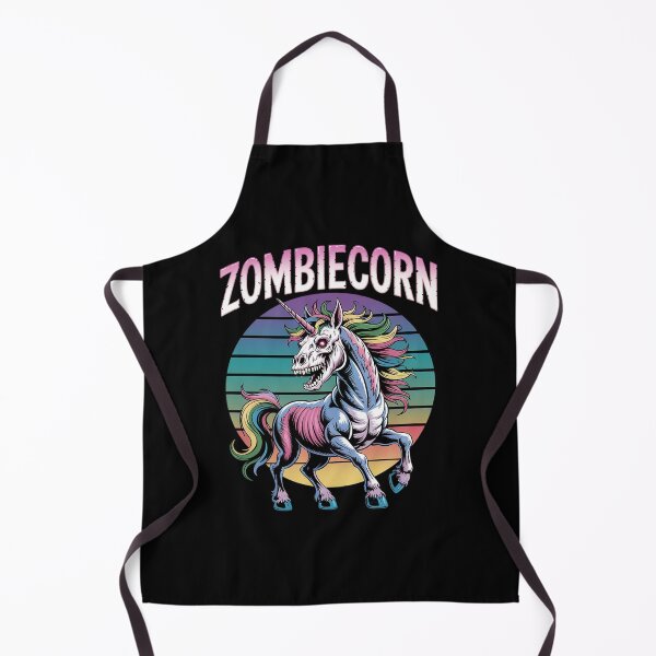 Item preview, Zombiecorn flossing creepy halloween unicorn  designed and sold by HuValverdeArt.