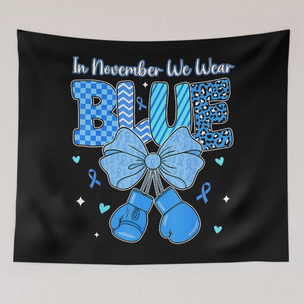 Item preview, Month November Quote Style Blue Support Bow Vintage designed and sold by Williammarger.