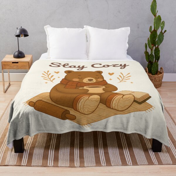 Item preview, Stay Cozy — Cute Winter Bear Illustration designed and sold by Ombrya.
