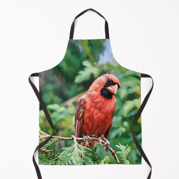 Item preview, Red Cardinal in Green Branches designed and sold by tomorrowsart.