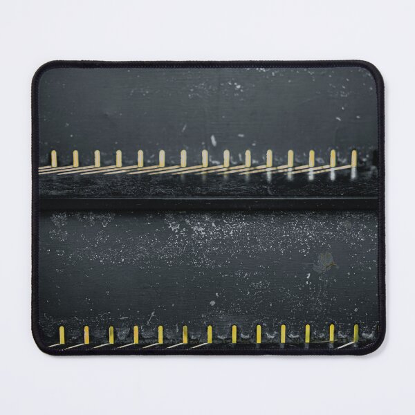 Item preview, High Contrast Industrial Grid | Yellow Pins and Dark Grunge Texture designed and sold by MDB_Shop.