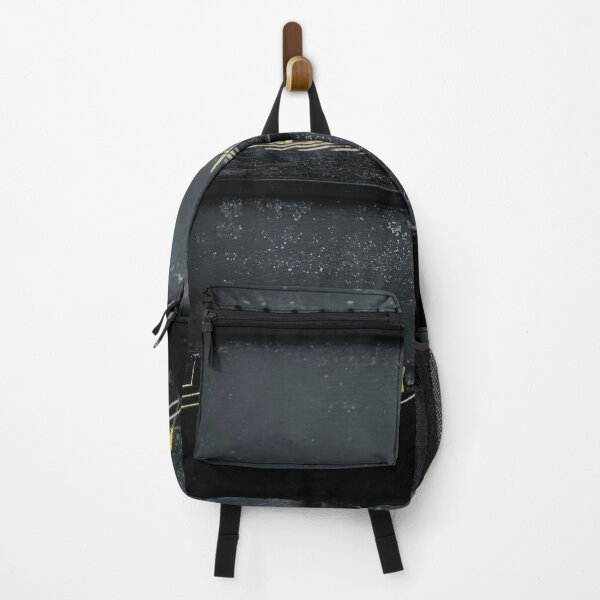 Item preview, High Contrast Industrial Grid | Yellow Pins and Dark Grunge Texture designed and sold by MDB_Shop.